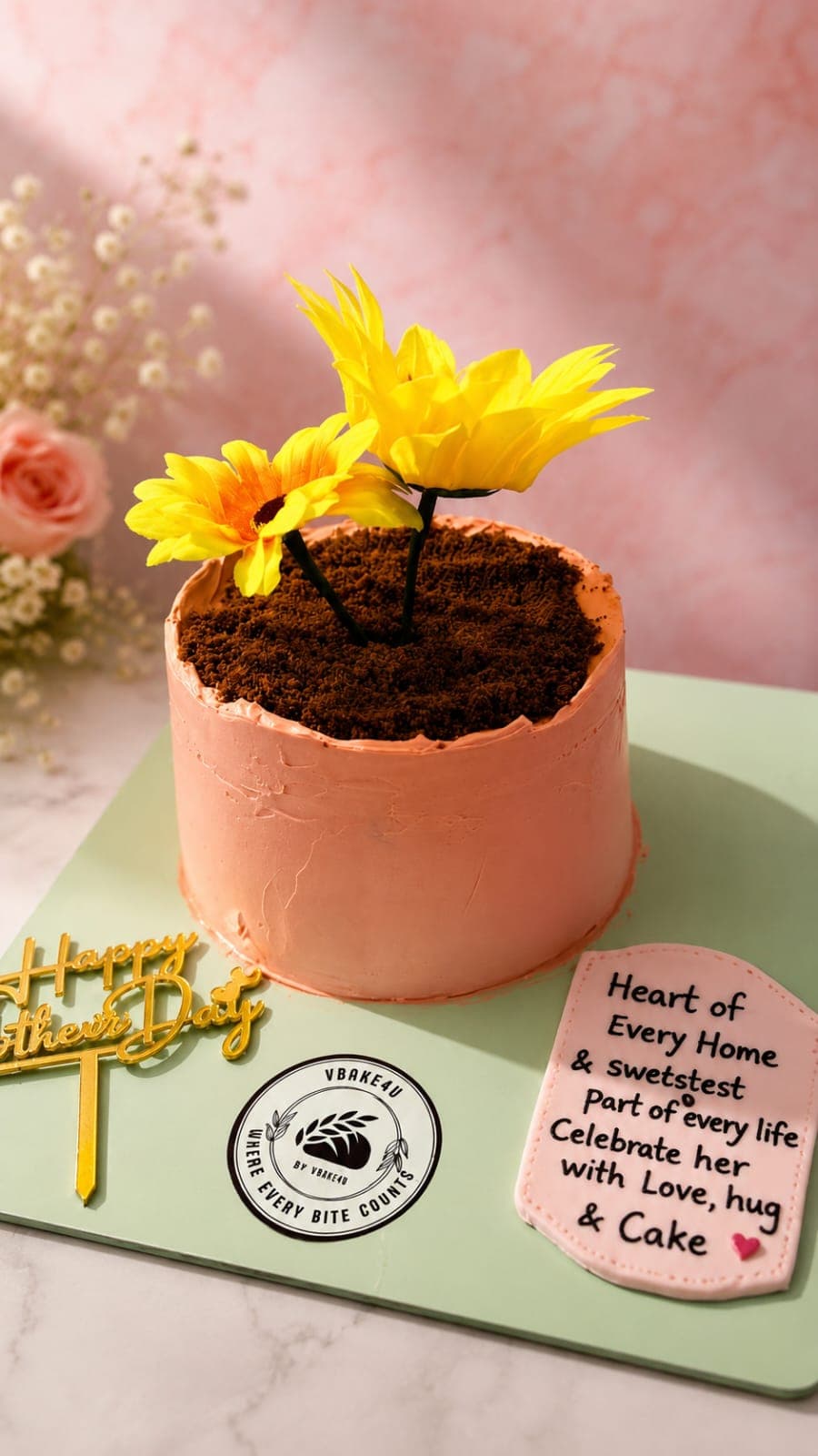 Mother's Day rose cake
